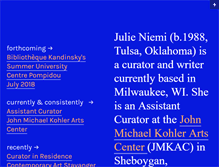 Tablet Screenshot of julieniemi.com